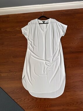 🤍 Modal En Thread White T-Shirt Dress 🤍